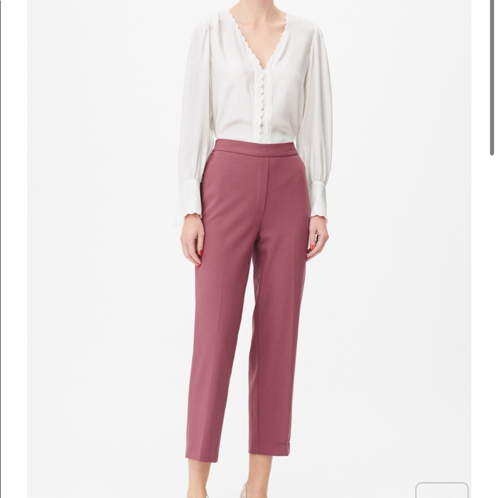 Rebecca Taylor Raspberry Gabardine Pant